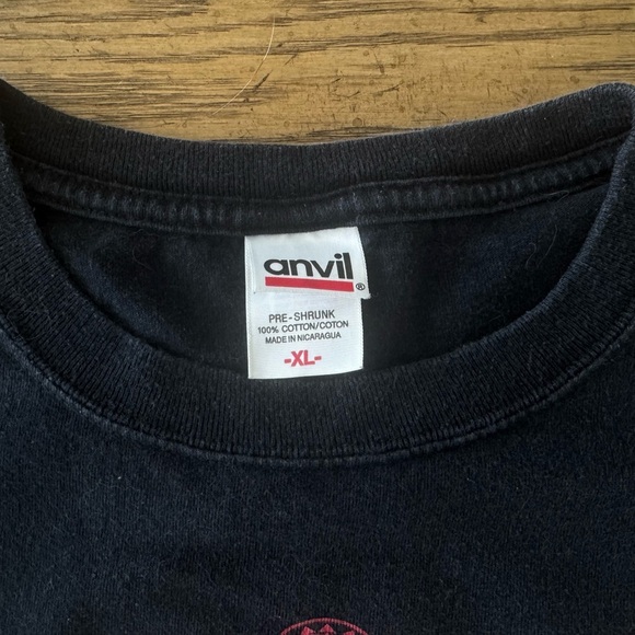 Vintage AC/DC 2008 Black Ice Tour T-Shirt Rock N Roll Train Custom Boxy Cropped - Picture 4 of 6